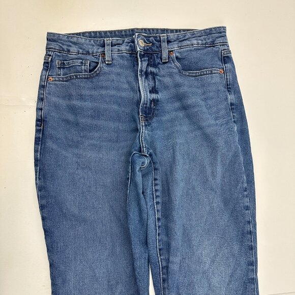Old Navy OG Straight High Rise Women's size 8 Medium Blue Denim Jeans - Picture 2 of 5